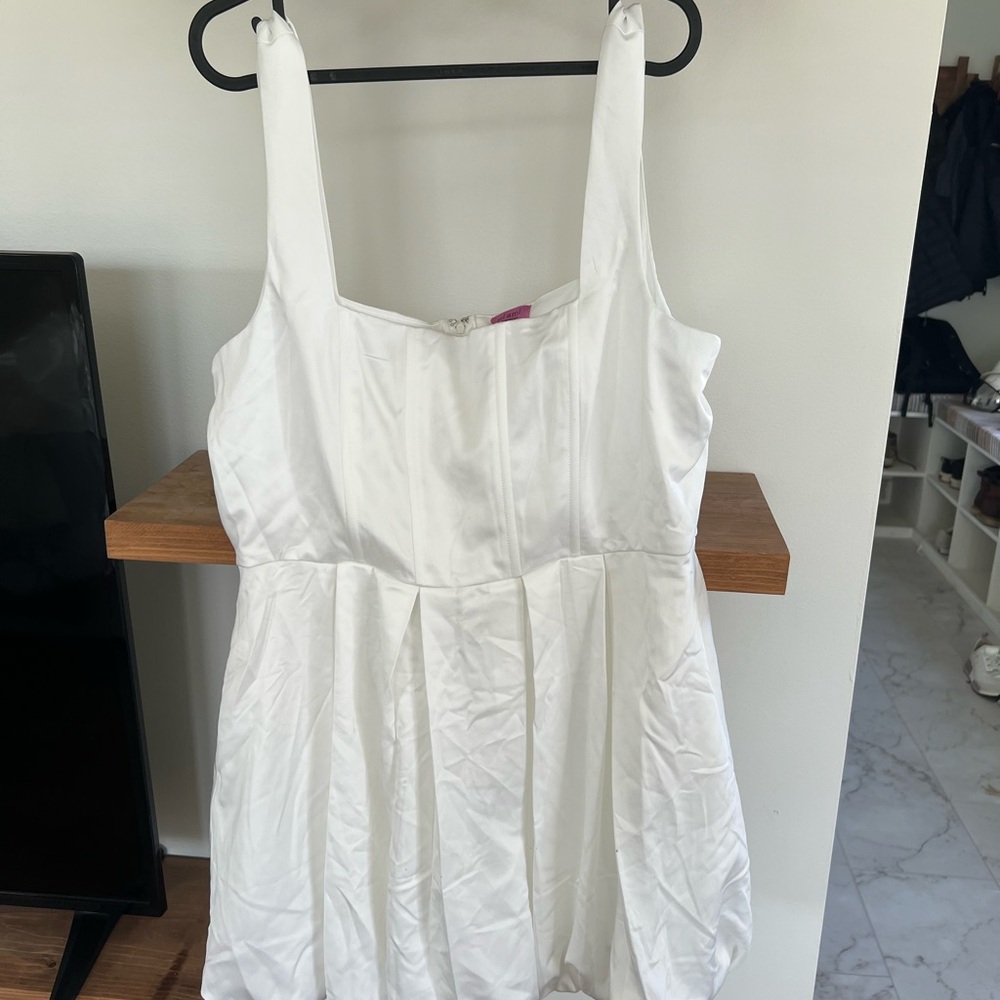 Adrienne Waisted Bubble Mini Dress